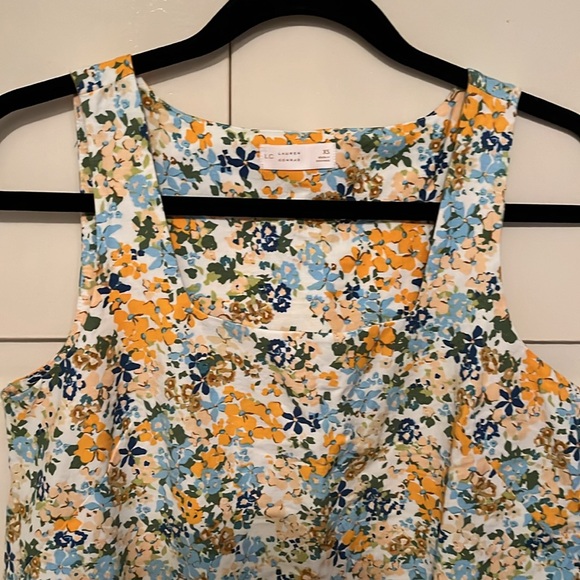 LC Lauren Conrad square neck, sheath mini dress floral print NWT XS No zip. - Picture 2 of 4